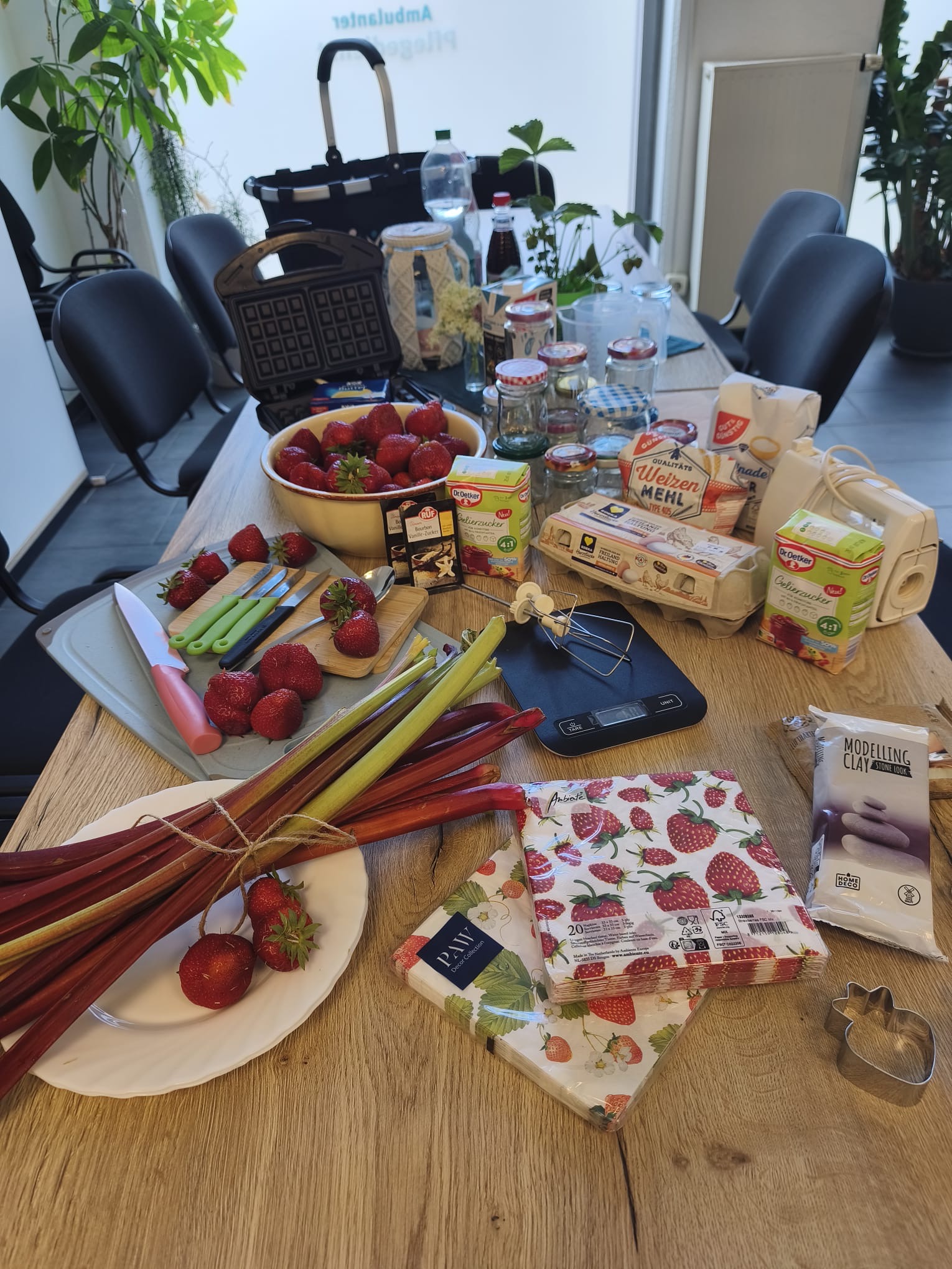 Süß mit Erdbeeren