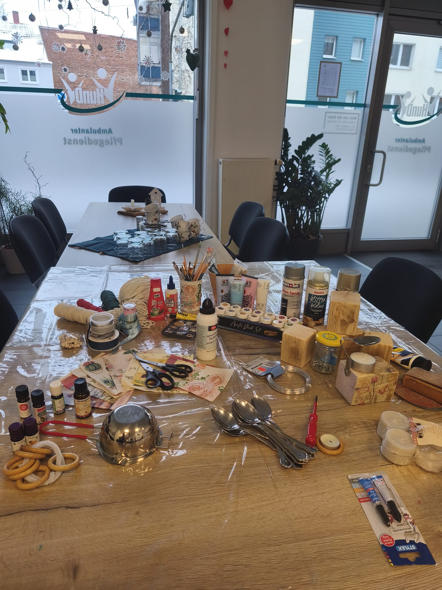 Wir basteln Kerzenständer